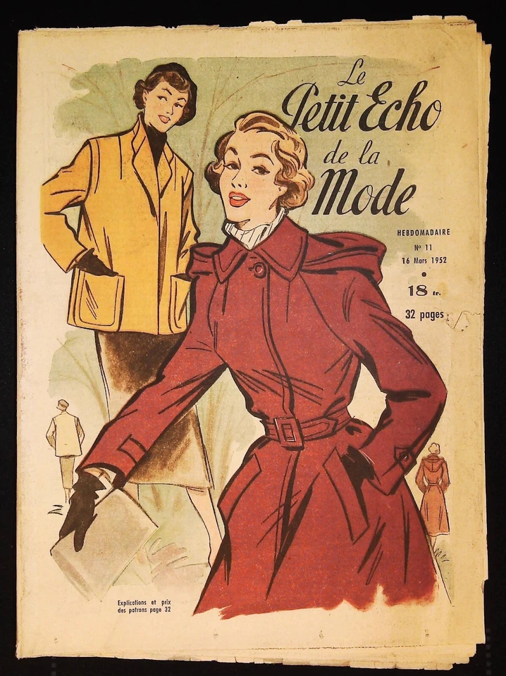 Le Petit Echo de la Mode année 1952, Ancien magazine Français N°11 - Photo 1/1