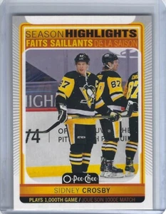 2021-22 O-Pee-Chee #594 Sidney Crosby HL - Picture 1 of 2