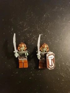 Lego Troll Warrior 5 Fantasy Era With Swords And Shield Minifigure - Picture 1 of 2