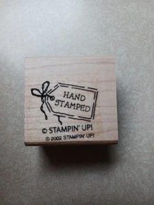Neu 2002 Stampin’ Up! Handgestempelter Holzstempel - Bild 1 von 3