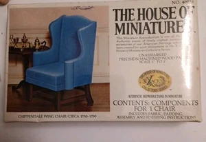 The House Of Miniatures Chippendale Wing Chair Circa 1750-1790 #40016 NEW Sealed - Picture 1 of 4