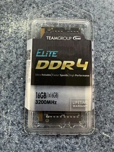 Team Elite 16GB 260-Pin DDR4 SO-DIMM DDR4 3200 (PC4 25600) Laptop Memory Model - Picture 1 of 2