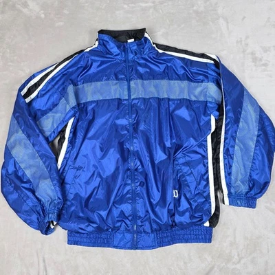 Chaqueta cortavientos vintage Wilson Advantage para hombre M azul nailon retro pista años 90 Foto 1 de 4