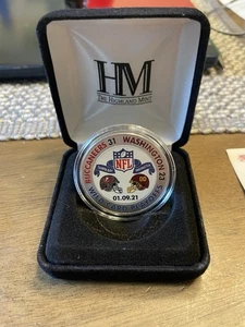 The Highland M. T/ Bay Bucs Redskins Silver Plate 2021 Coin. LMD. Edition 5000 - Picture 1 of 4