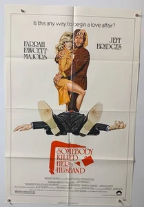 Póster original de la película Farrah Fawcett, Jeff Bridges ALGUIEN MATÓ A SU MARIDO - Imagen 1 de 1