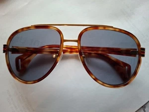 GUCCI Hombres Gafas de sol Caparazón Tortuga Gris Lente GG0447s-005 Aviadores Descontinuado - Imagen 1 de 22
