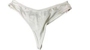 Victoria's Secret V-String Damen klein weiß Satin Schleife Tanga Unterwäsche Dessous - Bild 1 von 3