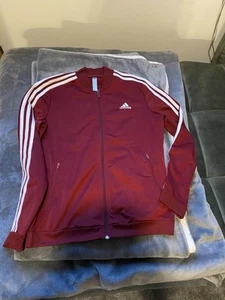Adidas Trainingsjacke Gr. S Weinrot Guter Zustand! - Bild 1 von 6