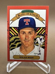 NOLAN RYAN 1990 Donruss King Of Kings #665 - Correct Back - NM/MT - Texas - Picture 1 of 2