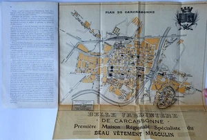 Carcassonne 1921 Illustré Guide de voyage français 💥 Guida in francese A3 - Foto 1 di 12
