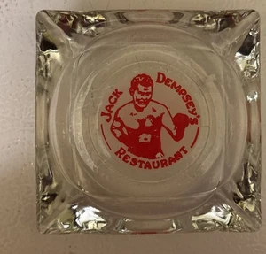 Jack Dempsey Restaurant Aschenbecher Glas unbenutzt Verpackung - Bild 1 von 3