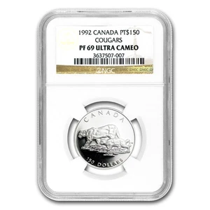 1992 Canada 1/2 oz Proof Platinum Cougar PF-69 NGC - Picture 1 of 3