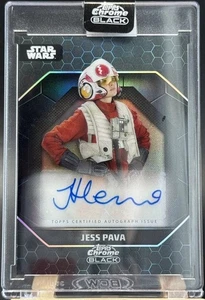JESSICA HENWICK Auto Star Wars Chrome Black JESS PAVA Game Thrones NYMERIA SAND - Picture 1 of 2
