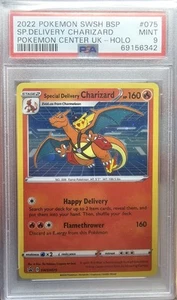 2022 POKEMON SWSH BLACK STAR PROMO #075 SPECIAL DELIVERY CHARIZARD-HOLO PSA 9 - Picture 1 of 2