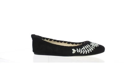 Via Spiga Mujer Baylie 2 Negro Gamuza Ballet Pisos Talla 6 (1620688) Foto 1 de 4