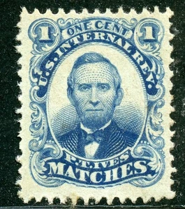 RO116d, P. T. Ives match revenue stamp. - Picture 1 of 2