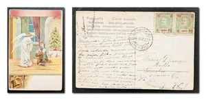 Azores old Christmas card with angel - Picture 1 of 3