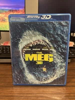 THE MEG [3D Blu-ray + Blu-ray + DVD] REGION 1 Horror - Image 1 of 4