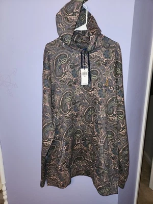 NWT Ralph Lauren Polo Multicolor Paisley Pullover Hoodie - Men's 3XLT - SHARP! - Image 1 of 4