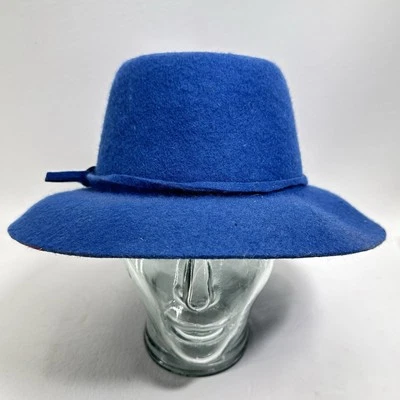 Sombrero Fedora de Lana Vintage M 6.25 Banda Lazo Sin Forro Foto 1 de 4