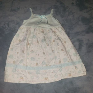 Vestido Mary Kate and Ashley 3T Niñas Bebé Azul Claro Floral Encaje Lazo - Imagen 1 de 8