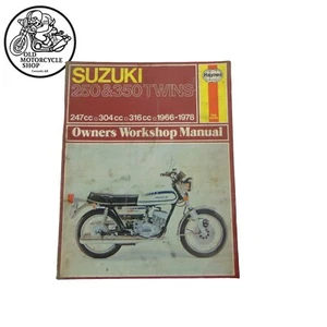 1966-1978 HAYNES SUZUKI 250 & 350 TWINS SERVICE REPAIR SHOP MANUAL #120 - Picture 1 of 15