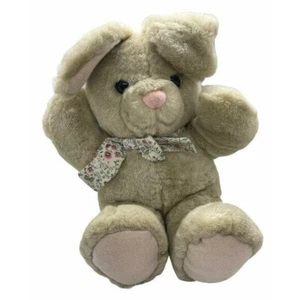Dakin 1994 Cream Cuddles Sweet Easter Bunny Hase Plüschtier Puppe rosa Füße/Ohren - Bild 1 von 5