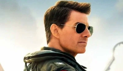Dark Smoke Lens Top Gun Maverick Gold Frame Aviator Sunglasses Aviators - Image 1 of 3