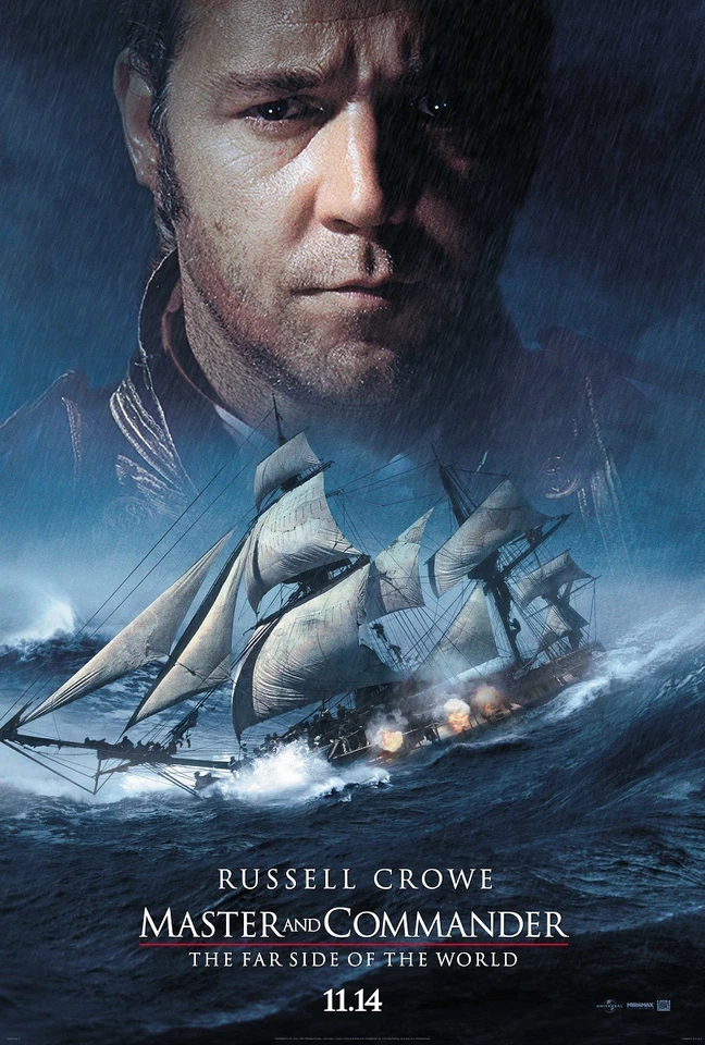 Master and Commander movie poster : 11 x 17 inches - Russell Crowe poster