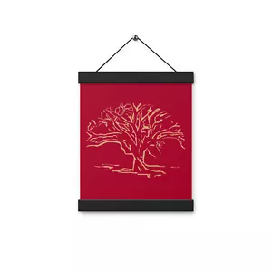 Poster arte da parete DonWillisJrArt linea albero nodoso arte disegno poster con ganci - Foto 1 di 4