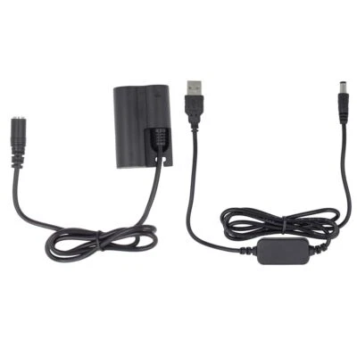 KJ-VERTRIEB DC-Kuppler + USB Adapterkabel - für Canon DR-400 - BP-511 BP-511A BP-512 BP-514