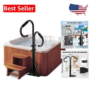 Adjustable Hot Tub Handrails 45-53” with Dual-Purpose 360° Swivel Safety Railing - Picture 1 of 9