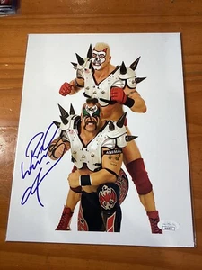 Autógrafo de animales guerreros de carretera 8x10 foto de lucha libre certificada JSA WWE WWF RIP - Imagen 1 de 2