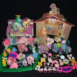 Vintage My Little Pony G1 Nursery Castle Collection Lot Ponies Babies Accessorys - Picture 1 of 15