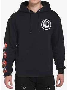 Dragon Ball Z Mens Goku Forms Anime Black Hoodie New XL - Picture 1 of 6