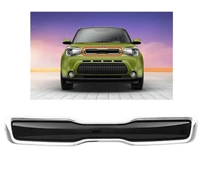 Genuine Kia Front Bumper Upper Grille 2014-2015-2016 Soul Glossy Black Grille - Picture 1 of 5