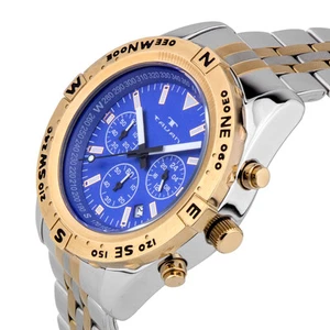 Tavan Between Wind & Wasser Herren Quarz Chronograph, 24 Stunden Zeit, Stahlarmband - Bild 1 von 3