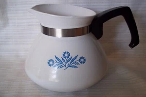 Vintage Corning Ware blaue Kornblume Kaffee-/TEEKANNE 6 TASSEN - P-104 - Bild 1 von 5