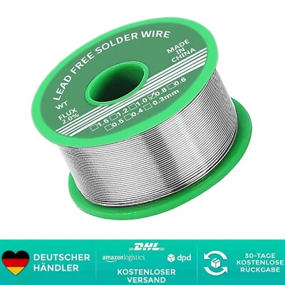 Lötzinn 0.8mm, Lötzinn Bleifrei mit Kolophonium kern, Lötzinn mit Flussmittel...