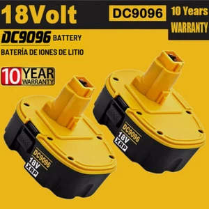 2Pack Battery for Dewalt 18 Volt XRP Battery DC9096-2 DC9098 DC9099 4.8AH NiMh - Picture 1 of 12