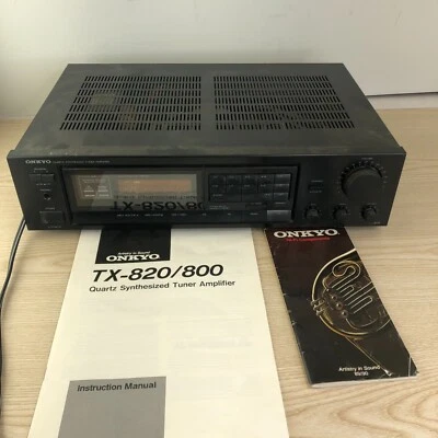 ONKYO TX-800 Quartz Synthesized AM/FM Stereo Receiver TESTED AND WORKING - Image 1 of 4