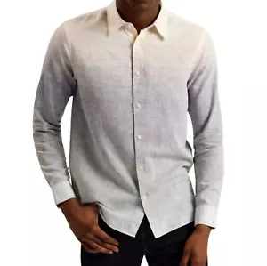 Camicia Ted Baker uomo 4 aka L Ackley regular ombre manica lunga bottoni davanti - Foto 1 di 9