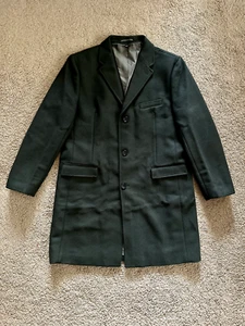 J. Crew Thompson Topcoat Overcoat in Dark Green Wool Blend New MSRP $398 - Picture 1 of 60