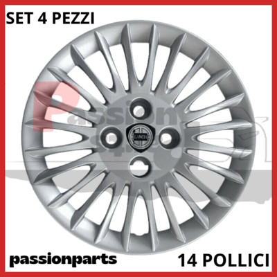 Kit 4 Copricerchi Per Lancia Ypsilon - Diametro 14 Pollici, Adattabili Ai Cerchi Originali - Foto 5