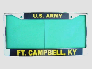 Marco de matrícula - Ejército de EE. UU. / ft. Campbell, KY-Cromo #811110 - Imagen 1 de 1