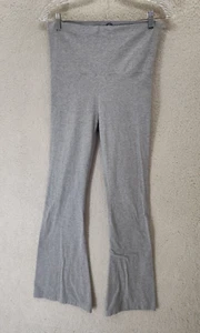 Pink Victoria Secret Women Pants Small Gray Cotton Blend Pull On Flared Leg - Picture 1 of 20