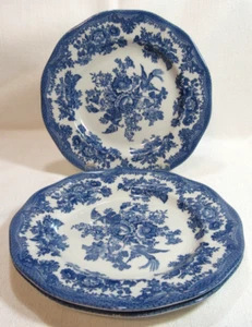 Johnson Brothers Inglaterra AZUL FAISÁN ASIÁTICO Tres (3) Platos de Ensalada GC - Imagen 1 de 9