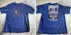 NEW YORK GIANTS BIG BLUE G-MEN NFL TEAM APPAREL LARGE BLUE GRAPHIC T-SHIRT VTG - Bild 1 von 10