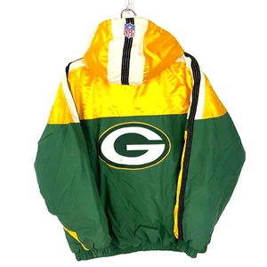 Chaqueta con Capucha Vintage Green Bay Packers Starter Grande Verde NFL Fútbol Años 90 - Imagen 1 de 15