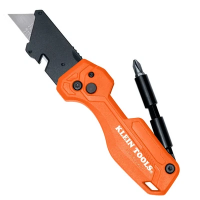 Cuchillo utilitario plegable Klein Tools con destornillador Foto 1 de 4